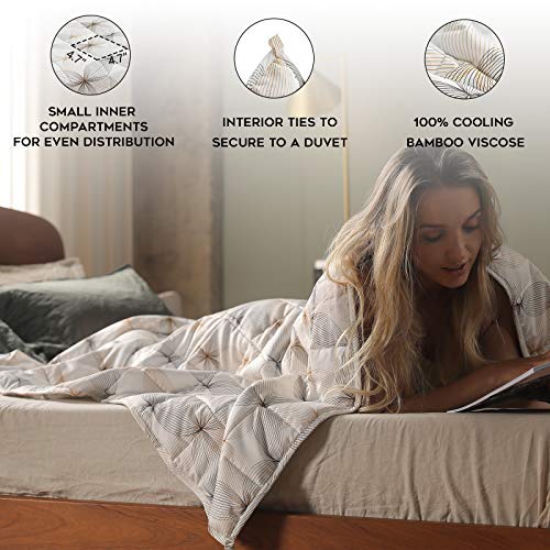 YnM Bamboo Weighted Blanket — 100 Cooling Bamboo Viscose OekoTex