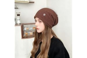 Slouchy Beanie for Women Men Lightweight Casual Spring Winter Hats Oversize Skull Cap Soft Stretch Running Beanie