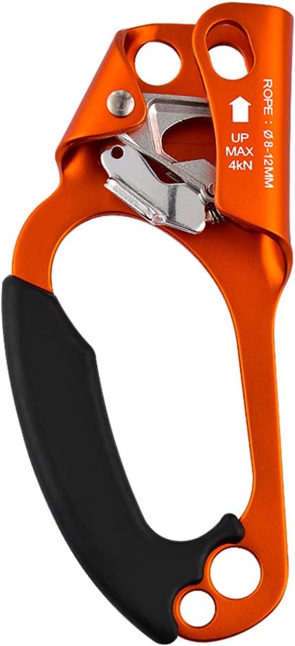 Paliston Climbing Hand Ascender for Rock Climbing Arborist (Right and Left) for 8~12 mm Rope