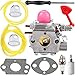 Kizut WT-875 Carburetor for Craftsman Poulan Blower BVM200VS BVM200C P200C Pro PP320 P325 GBV325 PPB1838LE PL855 Weedeater Walbro WT-875A 545081855 Carb w Carburetor Adjustment Tool Parts Kit