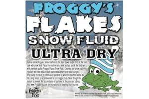 Froggy's Fog Ultra Dry Snow - 1 Case (4 Gallon) - NO ODOR - Snow Juice Machine Fluid - Froggys Flakes ULTRA (30-50 Foot Float
