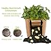 LEHOUR Potato Grow Bags, Planter Bag 7 Gallon, Garden Bags for Vegetable, Fabric Planting Pots with Handles, Potato Planter Bag with Access Flap, Breathable Nonwoven Growing Gags, 3 Pack Light Brownthumb 3
