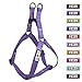 Pawtitas Pet Soft Adjustable Step-In Reflective Puppy / Dog Harness Small 5/8 Inch Purple Orchid