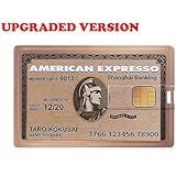 Golden Credit Card Flash Drive 16GB USB 2.0 Memory Storage Card Tiny Pen Drive Waterproof Portable