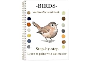 Watercolor Workbooks with Sketches, Beginner Friendly Water Coloring Book Watercolor Paint Set Art Crafts Painting Kit Gift f