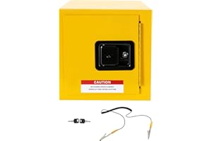 Flammable Cabinet 13" x 13" x 13", 2 Gallon Cold-Rolled Steel Safety Cabinet, Flammable Storage Cabinet, for Commercial Indus
