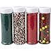 Wilton Mega Sprinkles 4-Pack 17.3oz, Traditional Christmas