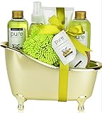 Pure Deluxe Spa Gift Basket- Hydrating Olive Oil Skin Therapy Kit Luxury Gift - Wrapped And Ready to Deliver Results!