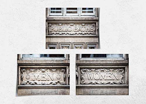 Amazon.com: Modern Industrial Bathroom Wall Decor Set of 3 Prints (Not