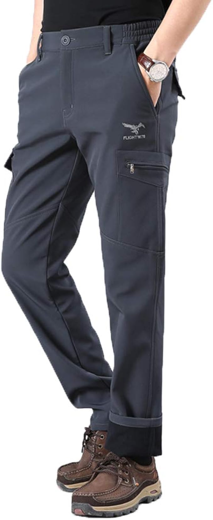 Amazon 登山パンツ メンズ アウトドア 速乾ズボン 撥水 通気性 クライミングパンツ ロングパンツ ゴルフ ストレッチパンツ スリム パンツ 薄手 春 夏 秋 冬 M 4xl ロングパンツ 通販