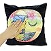 SNUG STAR Mermaid Sequin Pillow Case, Reversible Faces Cushion Cover Changeable Face Pillowcases DIY Decorative Pillowcase for Sofa Home Decor 16 X 16(Gentleman and Lady)