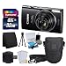 Canon PowerShot ELPH 360 HS Digital Camera (Black) + Transcend 32GB Memory Card + Camera Case + USB Card Reader + LCD Screen Protectors + Memory Card Wallet + Complete Accessory Bundle primary