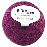 elann Silken Kydd Yarn | 5 Ball Bag | Raspberry Wine-14