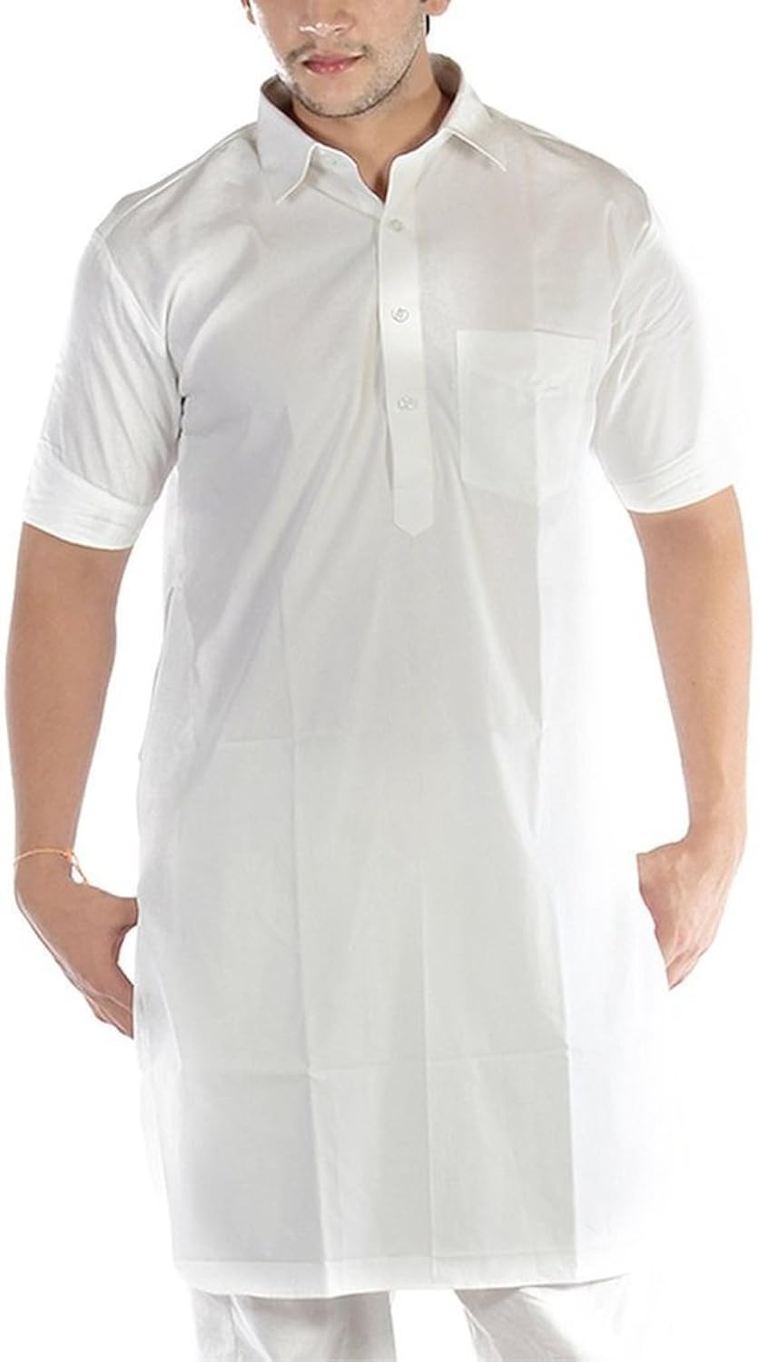 royal kurta men's cotton linen pathani suit