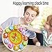 Education Wooden Shape Color Sorting Clock - Teaching Time Number Blocks Puzzle Stacking Sorter Jigsaw Montessori Early Learning Educational Toy for 1 2 3 Year Old Toddler Baby Toys Kids Toy