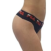 Fila Women's Classic Logo Cotton Thong Panty