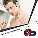 COOLOO Silicone Wedding Ring for Men, 10 Pack Affordable Silicone Rubber Wedding Bands Sturdy Comfortable Rings, Black White Blue Silver Gray