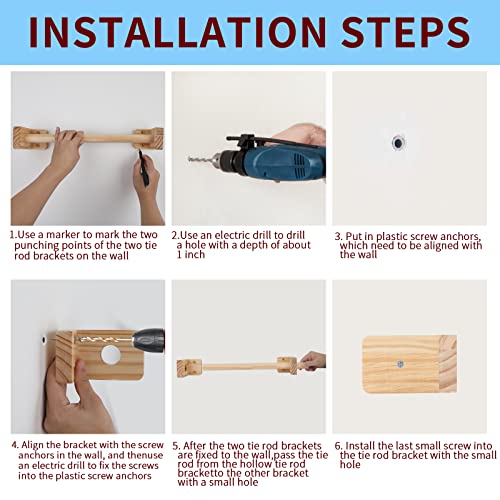 Montessori Wooden Pull Up Bar for Infants, 24 Inch Adjustable Infant