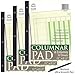 Norcom Columnar Pad, 6 Columns, Designed in the USA, 11 x 8.5 Inches, 50 Sheets Per Pad (76706-10) Pack of 3 plus 1 Ultra Smooth Pen by JustWritin