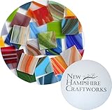 Limited Edition 1-Inch SQ System 96 Glass Fuser's Reserve Glass Sampler Pack: 96 COE, 10-Pack and NHC Studio Gripper Set