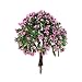 Techinal 1Pcs Artificial Mini Trees, Miniatures Pink Flower Tree for Fairy Garden Dollhose DIY Decor