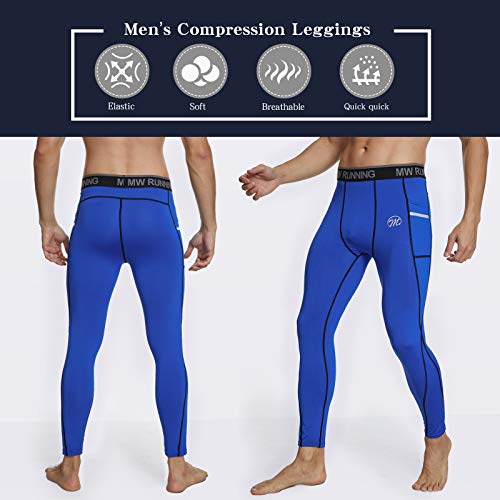 MEETWEE heren Leggings Heren Compressie Sport Leggings - Image 6