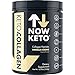 NOW KETO® Keto CollagenTM Peptides w/Keto MCTs Powder (Medium Chain Triglycerides) - Keto Diet - Great Fat & Fiber Source, Great for The Ketogenic Diet & Ketosis (Vanilla, 11.5oz)