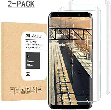 Galaxy S8 Plus Glass Screen Protector , [Case Friendly] [Updated Version] Screen Protector HD Glass Screen Protector for Samsung Galaxy S8 Plus[2PCK] Clear