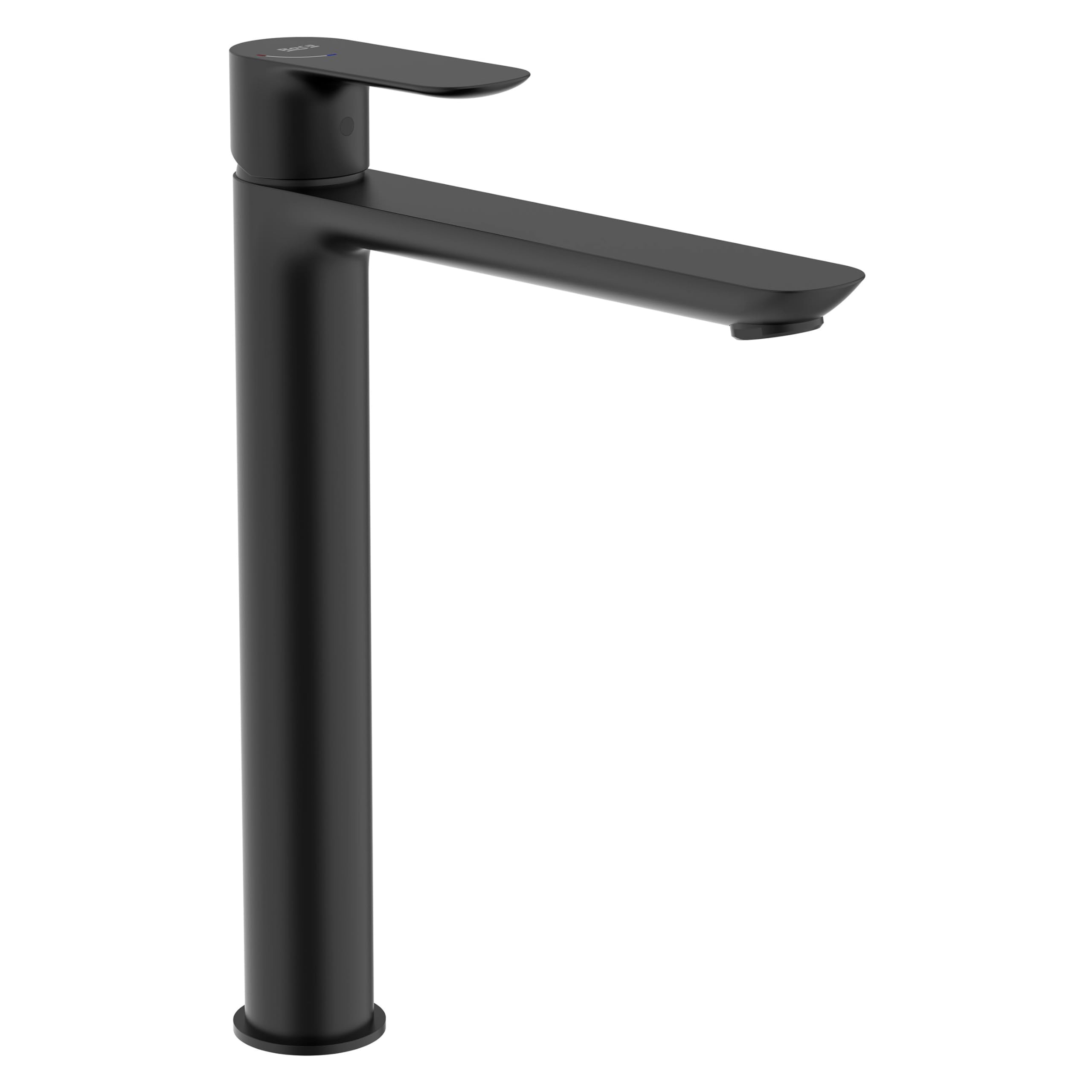 Roca A5A346ENB0 Sink Mixer High Spout, Smooth Body, Cove Collection, Matte Black