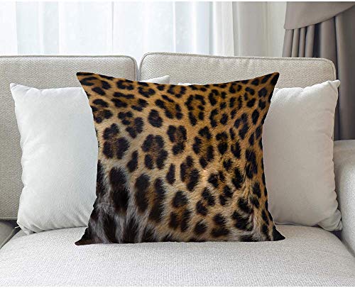 leopard throw pillow