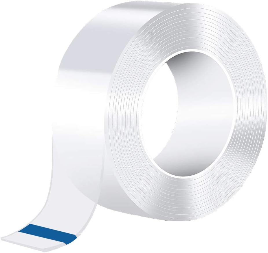 Caulk Tape Strip, Fonday Self Adhesive Waterproof Repair Tape for Kitchen, Bathtub, Bathroom Shower, Toilet, Sink, Gas Stove and Wall Mildew Sealing (1, 49/25 Inch Width x 32.8 Feet Length)