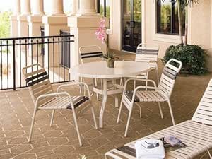Amazon.com : Suncoast Sanibel Strap Patio Cast Aluminum ...