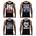 Cali Mens Cotton California Republic Bear Tank Top Shirt