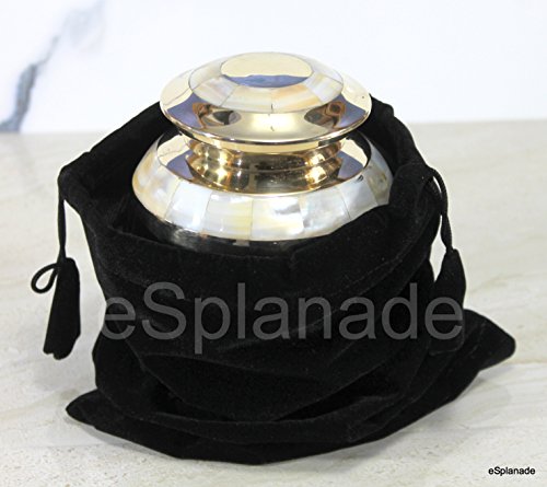 eSplanade Cremation Urn Memorial Container Jar Pot | Ceramic Urns | Brass Urns | Metal Urns | Burial Urns | Memorial Urns - Thumbnail 5