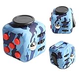 Coopei Fidget toys Cube for Fidgeters! Stress Relief Anxiety Attention Desk Toy for Adult and Children (Blue)