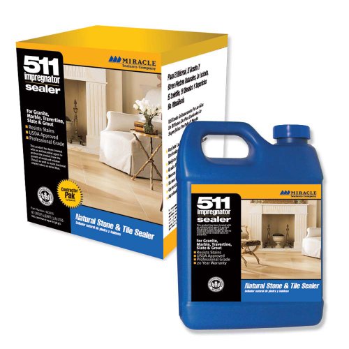 Click Here to See More Images Miracle Sealants 511 4- Pack SG 511 Impregnator Penetrating Sealer Contractor Pack, 4-Quart