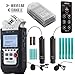 Zoom H4n PRO 4-Channel Handy Recorder Bundle with Movo Omnidirectional & Cardioid XLR Lavalier Microphones + Remote Control (All Black 2020 Version)