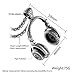 Aienid Pendant Necklace, Stainless Steel Headset Shaped Punk Style with 60CM Free Chain for Mens Silver