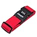 Luggage Strap - Aomidi 3 Digit Combination Luggage Straps Suitcase Belt For Travel (RED)