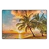 Yochoice Non-slip Area Rugs Home Decor, Tropical Palm Tree Ocean Beach Hawaii Summer Sunset Floor Mat Living Room… 519QakOflLL. SS100