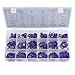 AUTOUTLET 270 PCS O Rings Kit Purple 18 Sizes Car Air Conditioning O-Ring Assortment Set with Valve Core Removal Tool for Door, Window, Electric Appliance, Bearing, Pump, Roller Auto, Home Appliances