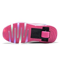 Nsasy Roller Shoes Girls Boys Wheels Sneakers Led
