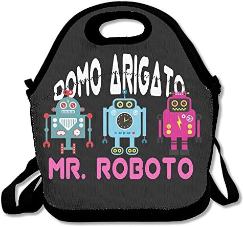 Curcy DOMO ARIGATO MR. ROBOTO Dennis DeYoung Funny Lunch Tote Lunch Bag Office Mid-sized