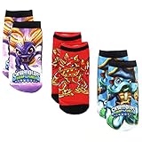 Skylanders Swap Force Boys 3 pack Sublimation Socks (6-8 Boys, Swap Force Multi)