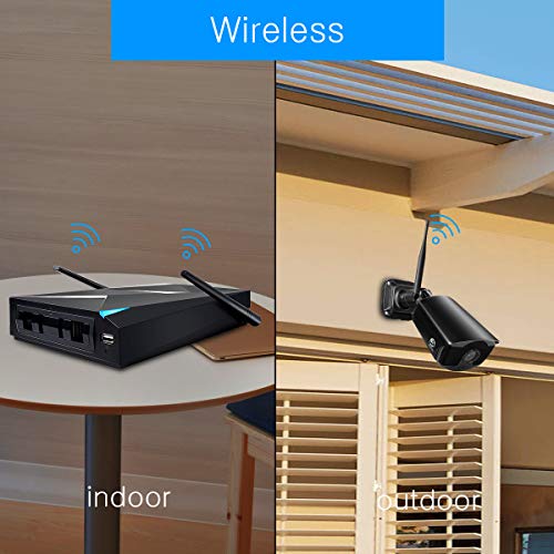 Security Camera Wireless, JOOAN 8 Channels H.264 NVR Full HD with 8 960p Wireless Security Camera Outdoor for Homes Motion Detection CCTV Surveillance Security System Digital Video Recorder