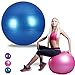 Ranbow Exercise Stability Ball, Anti Burst & Slip Yoga Balls, Perfect for Body Balance, Fitness Professional Grade Workout Equipment with Pump & Exercise Guide, 65cm L x 65cm W, 2200 lb, Blue