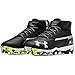 Under Armour Boys' Harper 3 Mid RM Jr. Baseball Shoe, Black (001)/White, 6