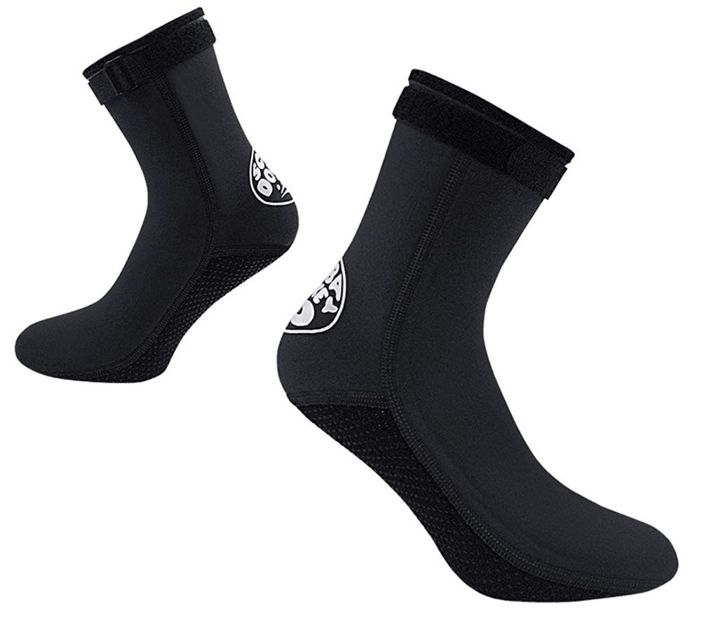 YJZQ 3mm Neoprene Wetsuit Socks Thermal Anti-slip Scuba Diving Socks Fins Socks Water Snorkeling Socks for Men Women Swimming Sailing Kayaking Surfing Water Sports Thermal Socks