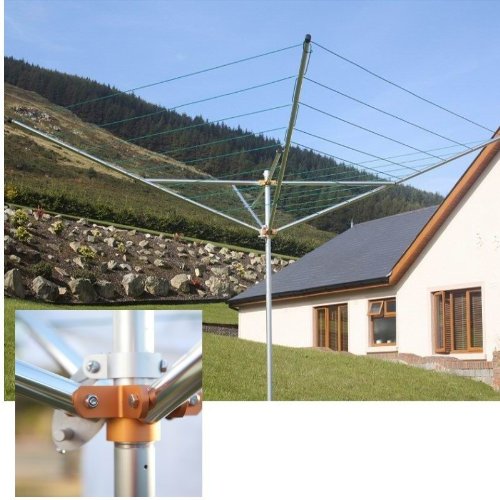 Breezecatcher TS4140 7Line Outdoor Umbrella Clothesline