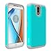 Moto G4 Case, Moto G4 Plus Case - OEAGO [Shockproof] [Impact Protection] Hybrid Dual Layer Defender Protective Case Cover for Motorola Moto G4 / G4 Plus (Moto G Plus, 4th Gen) - Teal
